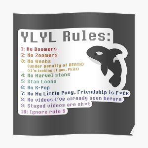 Wilbur Soot YLYL rules Poster RB2605 product Offical Wilbur Soot Merch