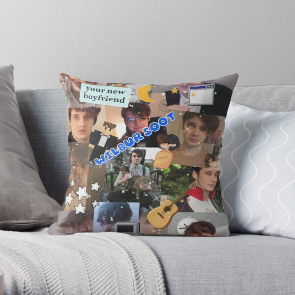Wilbur Soot collage Throw Pillow RB2605 product Offical Wilbur Soot Merch
