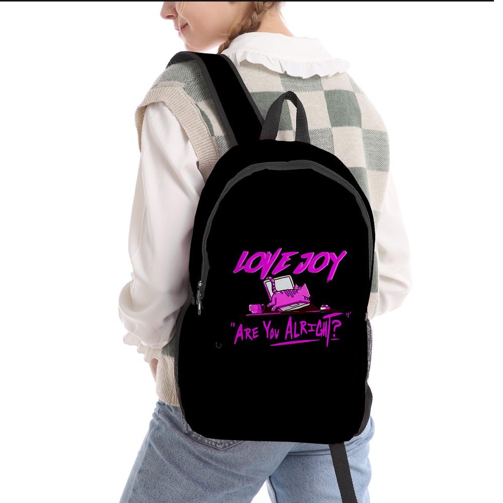 2021 wilbur soot lovejoy new 3D mersh Cloth Shoulder Backpack Printed Multi Zipper Pack Hip hop School Bag mini bag