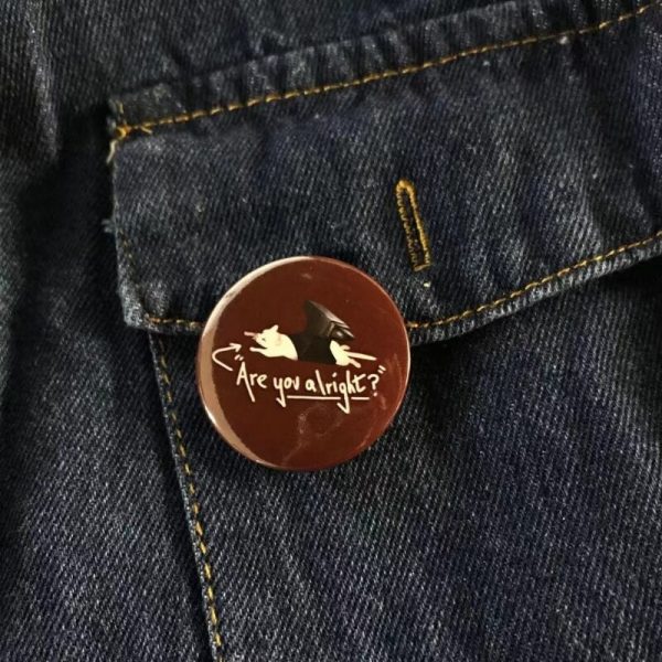 Lovejoy Are You Alright Soft Button Pin Brooch Lapel Fashion Collar Clothes Decor Jewelry Metal Cartoon 1 - Wilbur Soot Merch